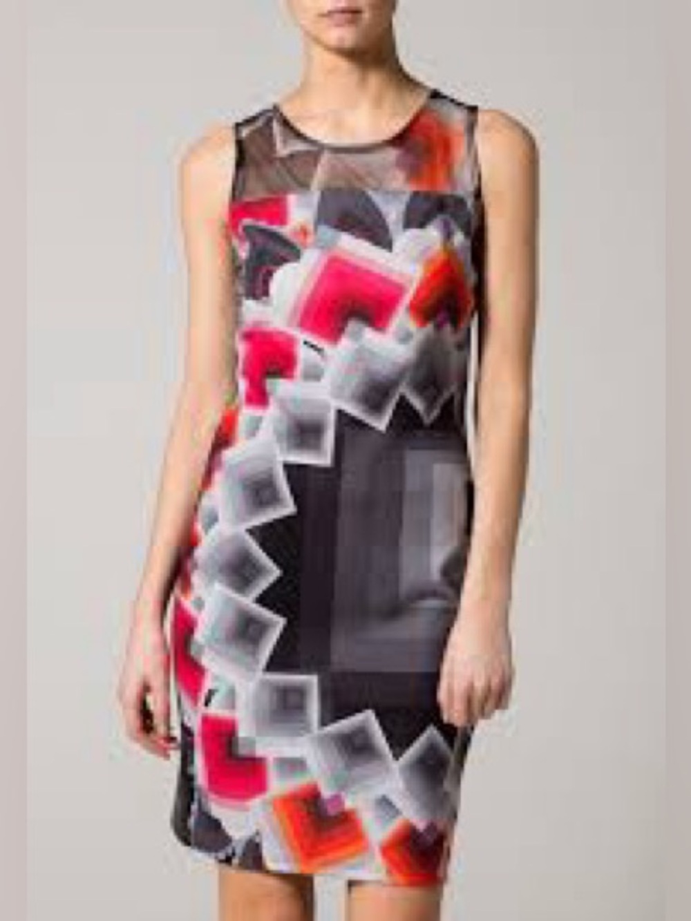 DESIGUAL, Y2K geometric pattern dress!